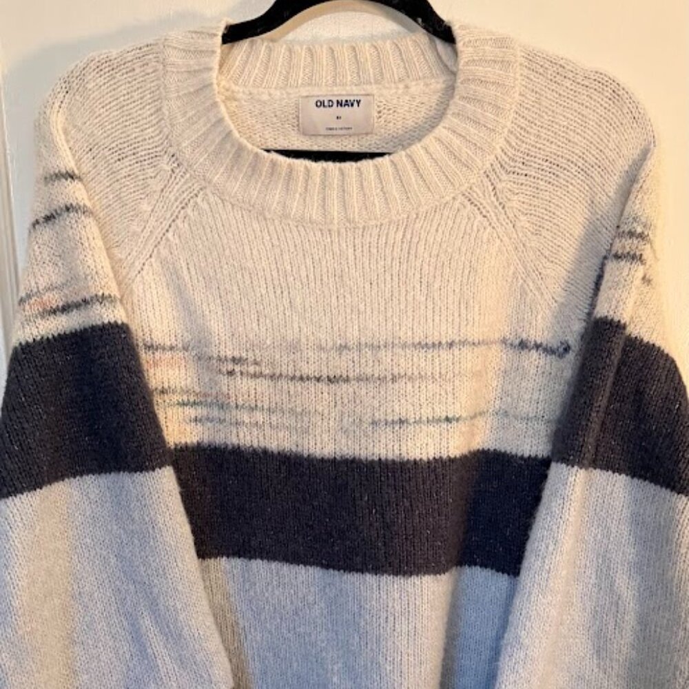 OLD NAVY BLUE STRIPE SWEATER 3X